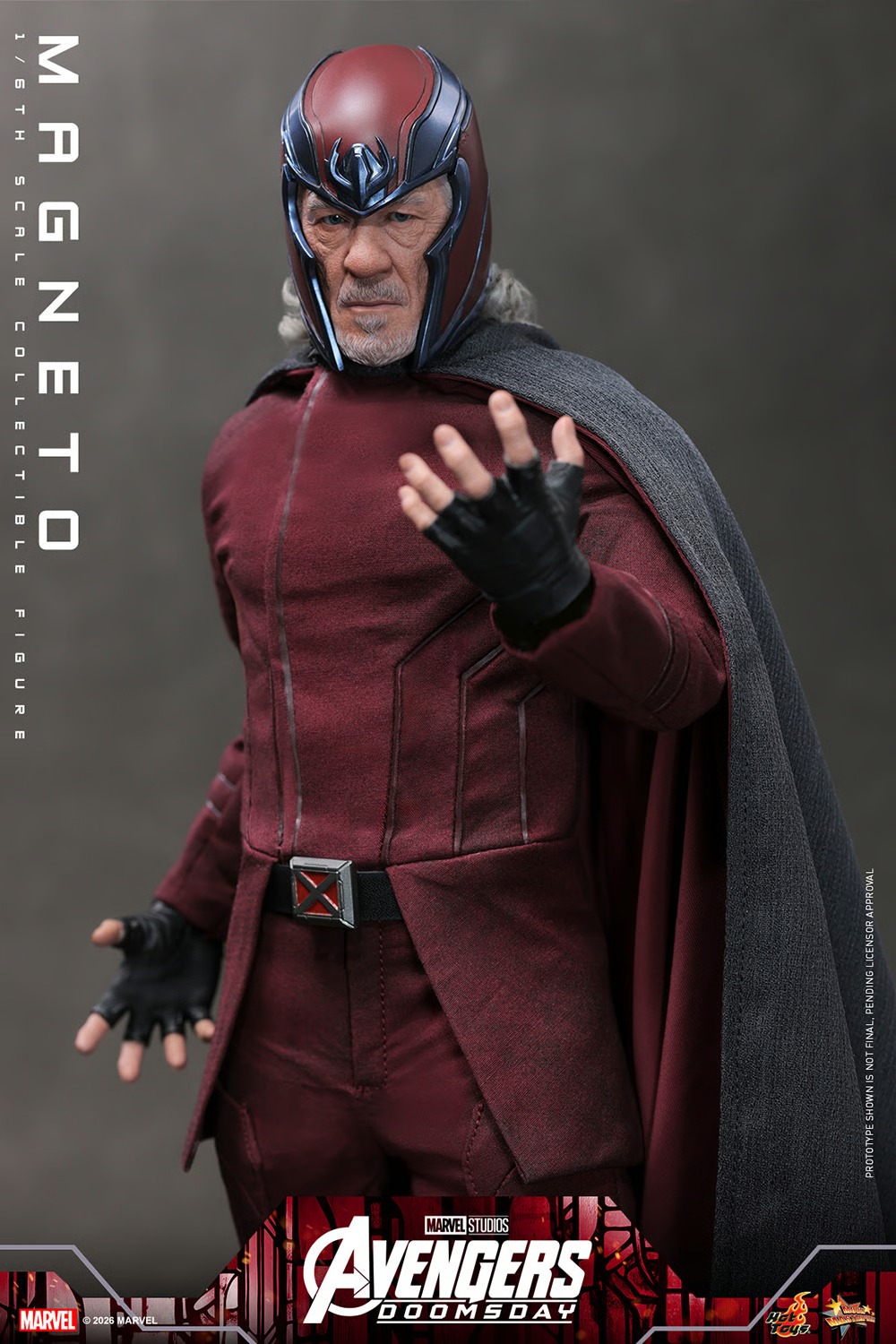 Pre-Order Hot Toys Marvel Avengers Doomsday Magneto Sixth Scale Figure MMS912